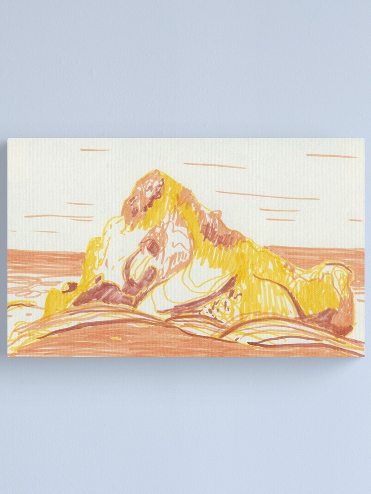 Thumbnail 2 of 3, Canvas Print, Big Sur, California designed and sold by laviniamorozan.