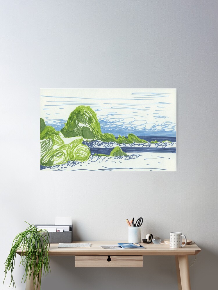 Thumbnail 1 of 3, Poster, Big Sur,California II designed and sold by laviniamorozan.
