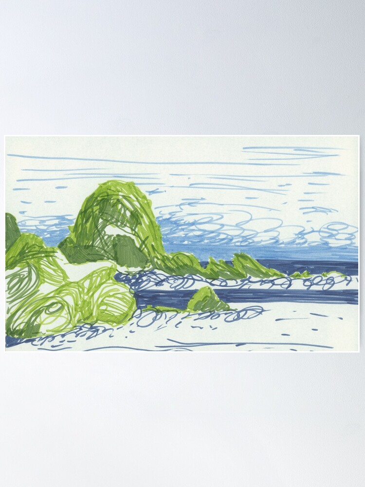 Thumbnail 2 of 3, Poster, Big Sur,California II designed and sold by laviniamorozan.