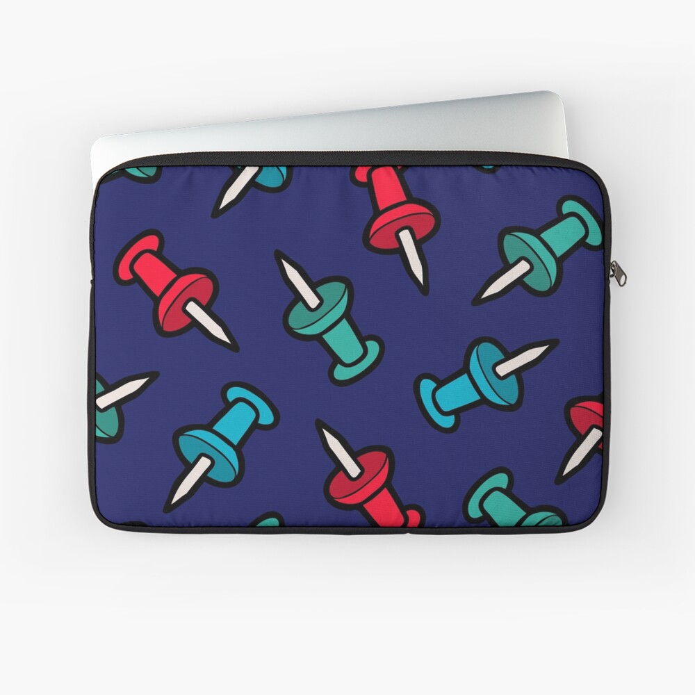 Map Tack Pattern Laptop Sleeve