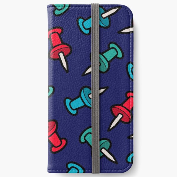 Map Tack Pattern iPhone Wallet