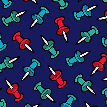 Artwork thumbnail, Map Tack Pattern by evannave