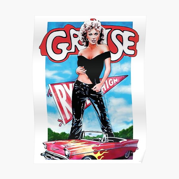 Olivia NewtonJohn Grease Poster