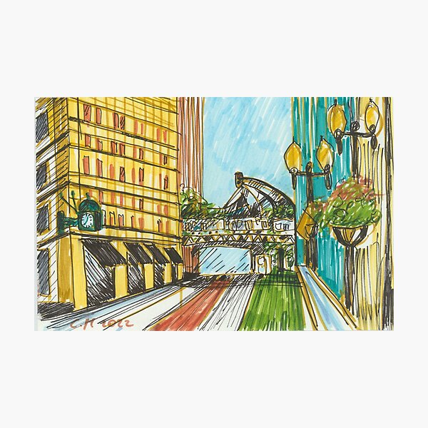 Chicago Street View Photographic Print