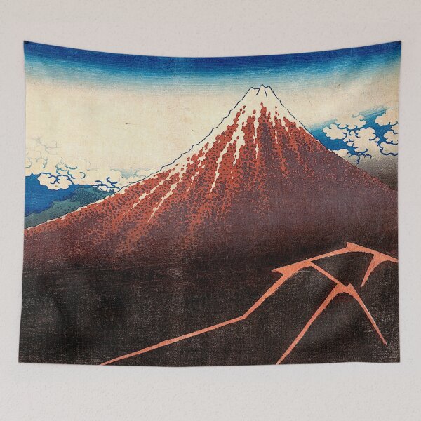 Item preview, Storm Below Mount Fuji - Katsushika Hokusai designed and sold by SimpleJoyStyle.