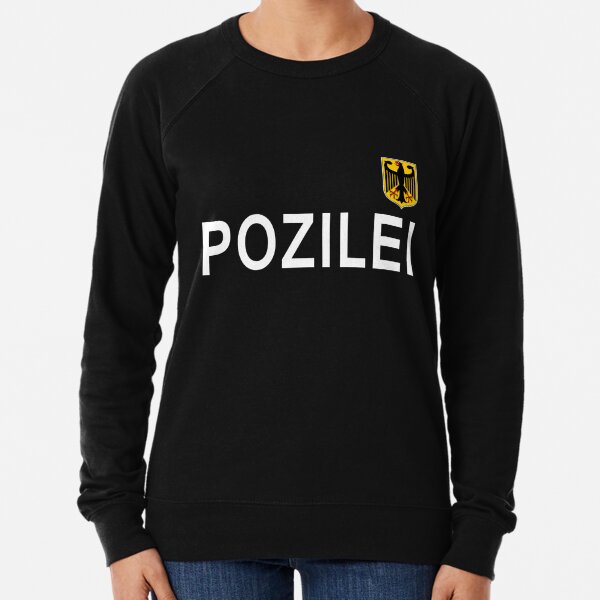 german police, polizei fake Lightweight Sweatshirt