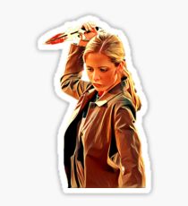 'Buffy in Black' by JACKASH Sticker