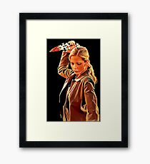 'Buffy in Black' by JACKASH Framed Print