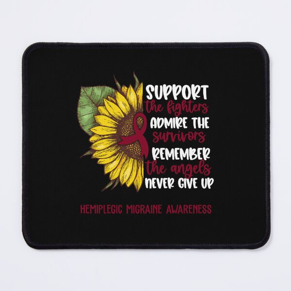 Item preview, Hemiplegic Migraine Awareness - Support the Fighters Admire the Survivors Remember the Angels Never Give Up designed and sold by whlrcheryl.