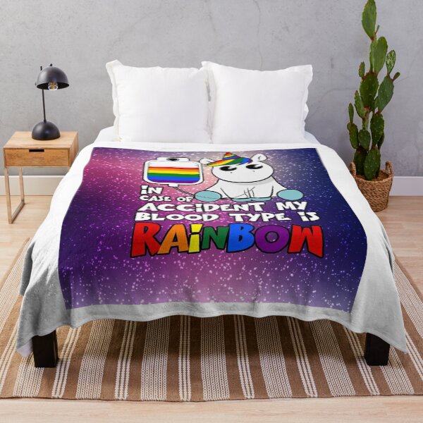Item preview, Unicorn In case of accident my blood type is rainbow designed and sold by SUZANNE042.