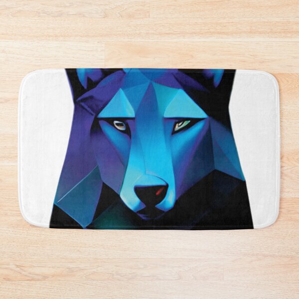 Item preview, Black colorful wolf  designed and sold by ralick.