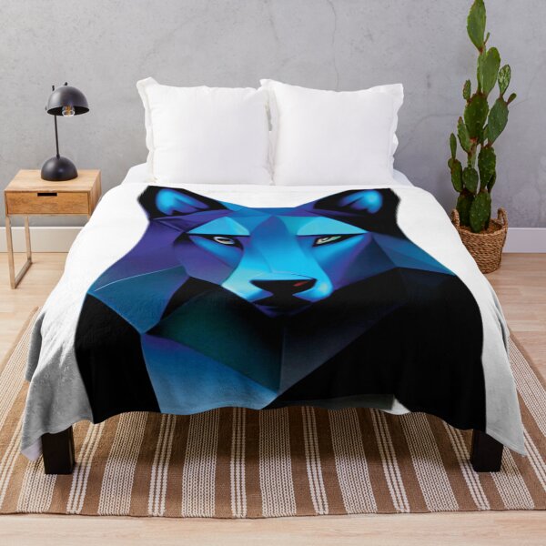 Item preview, Black colorful wolf designed and sold by ralick.