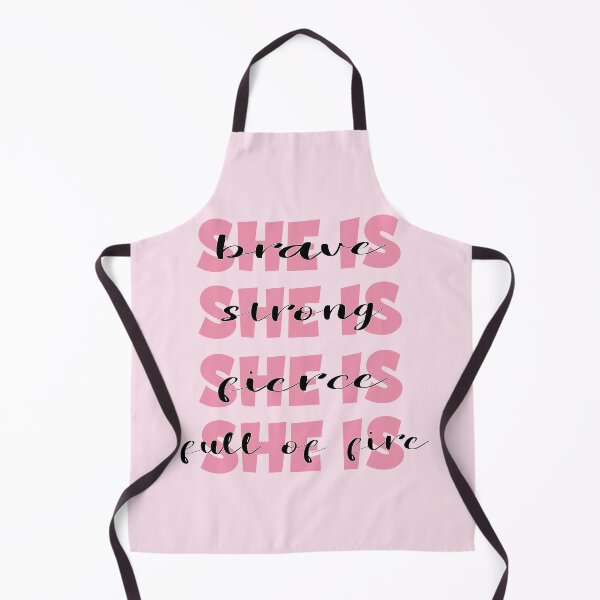 Item preview, She is brave strong fierce full of fire motivational self grow girl power pink cute lettering designed and sold by Novel-ty.