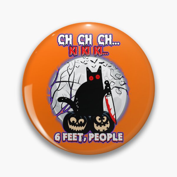 Item preview, Black Cat Halloween Six Feet People designed and sold by WoodburyLake.