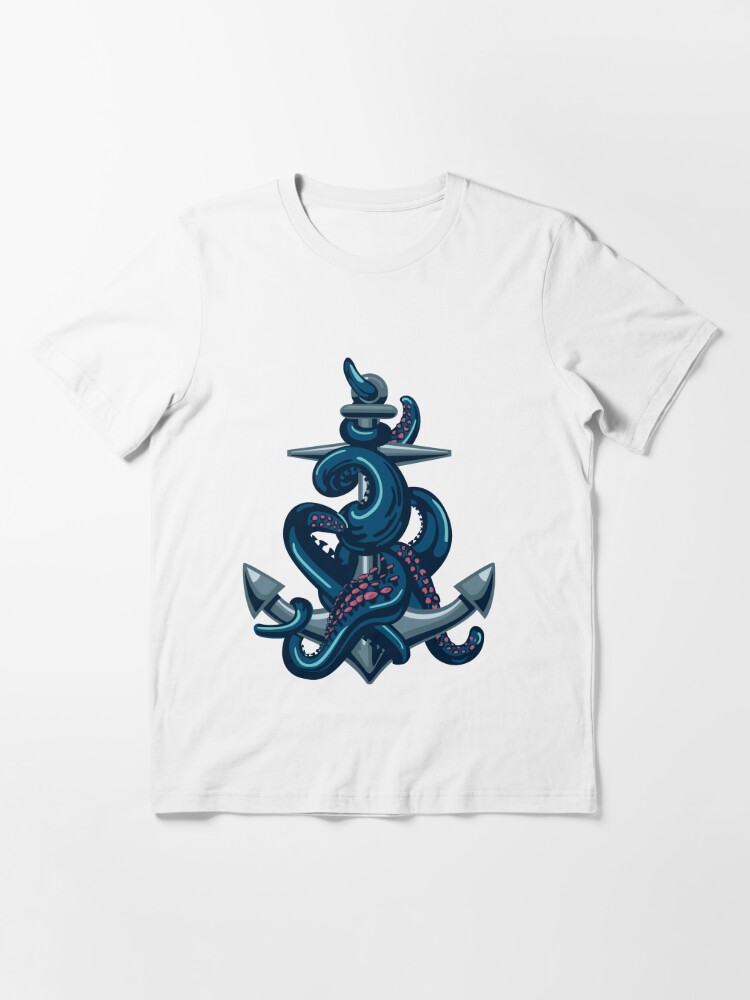 Captain Octo T-Shirt. Octopus Pirate Shirt 100% Cotton Premium
