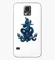 Octopus tentacles and anchor. Vintage travel print. Case/Skin for Samsung Galaxy