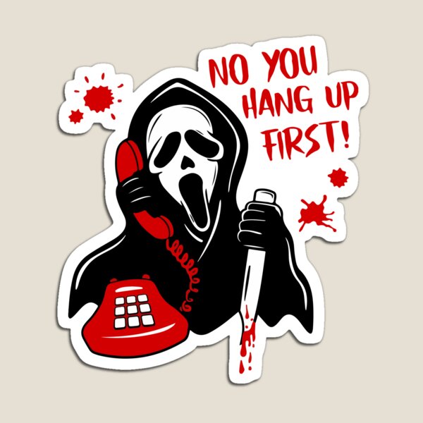 Ghostface Phone Call Magnet for Sale by solartd