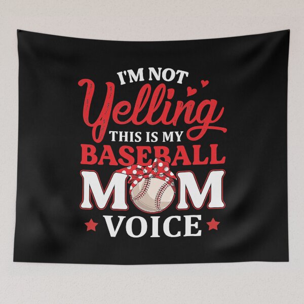 Item preview, I'm Not Yelling This Is My Baseball Mom Voice Baseball Lover designed and sold by MichelSorour.