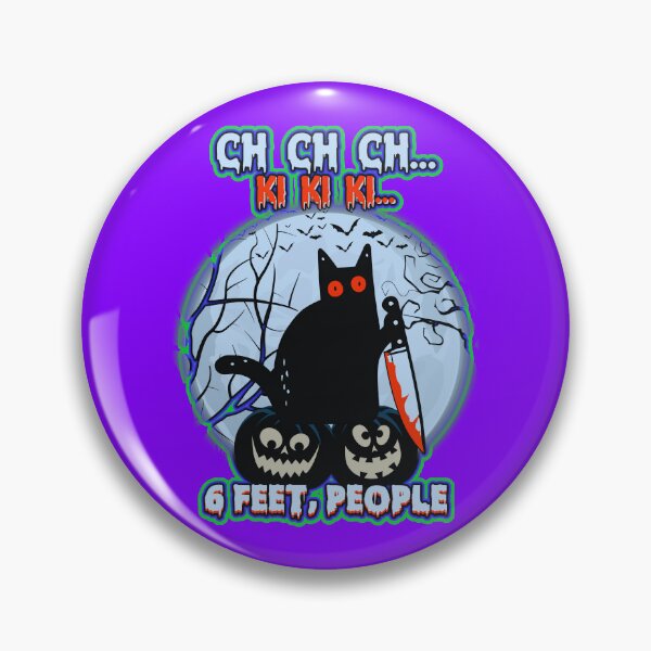 Item preview, Black Cat Halloween Six Feet People designed and sold by WoodburyLake.