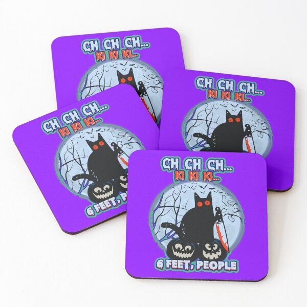 Item preview, Black Cat Halloween Six Feet People designed and sold by WoodburyLake.