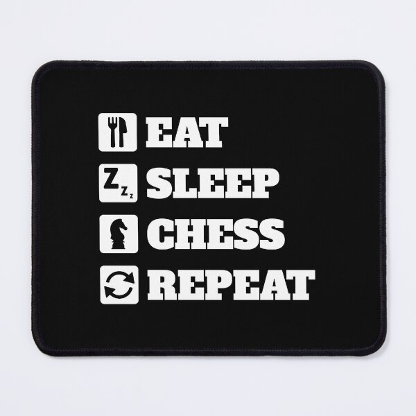 Item preview, Eat Sleep Chess Repeat designed and sold by Denti Kanys ⭐⭐⭐⭐⭐.