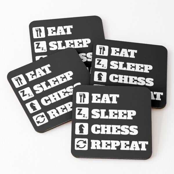 Item preview, Eat Sleep Chess Repeat designed and sold by Denti Kanys ⭐⭐⭐⭐⭐.