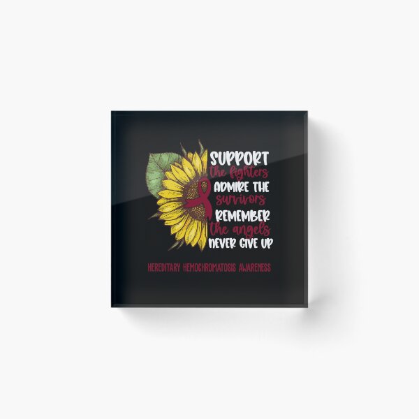 Item preview, Hereditary Hemochromatosis Awareness - Support the Fighters Admire the Survivors Remember the Angels Never Give Up designed and sold by whlrcheryl.