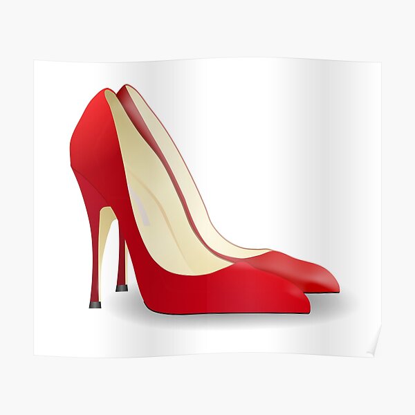 High Heels. Heels, Shoes, Pumps, Stilettos, Red. Poster