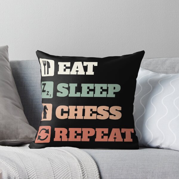 Item preview, Eat Sleep Chess Repeat designed and sold by Denti Kanys ⭐⭐⭐⭐⭐.