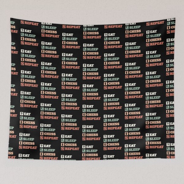 Item preview, Eat Sleep Chess Repeat designed and sold by Denti Kanys ⭐⭐⭐⭐⭐.