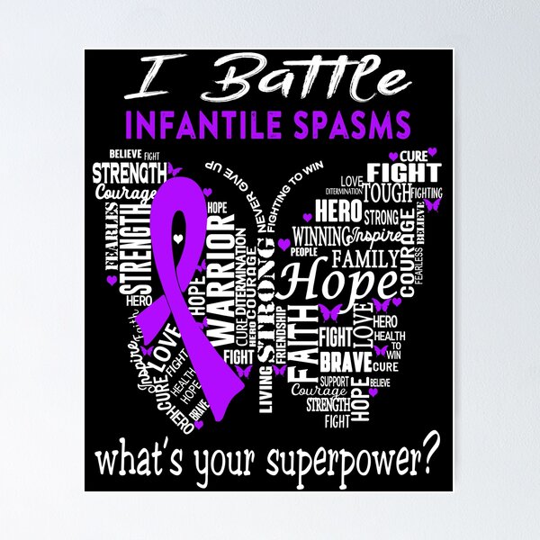 Aperçu de l'œuvre Infantile Spasms Warrior - I Battle Infantile Spasms Quelle est votre superpuissance? créée et vendue par KirstybShop.