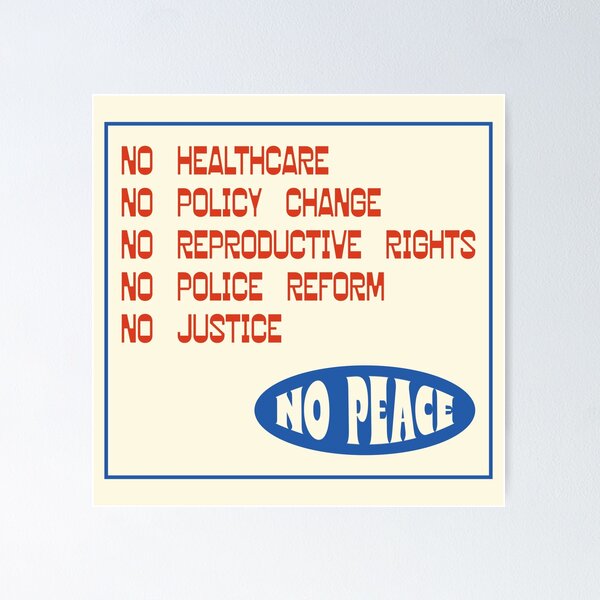 Item preview, No Justice No Peace designed and sold by Picket Club.
