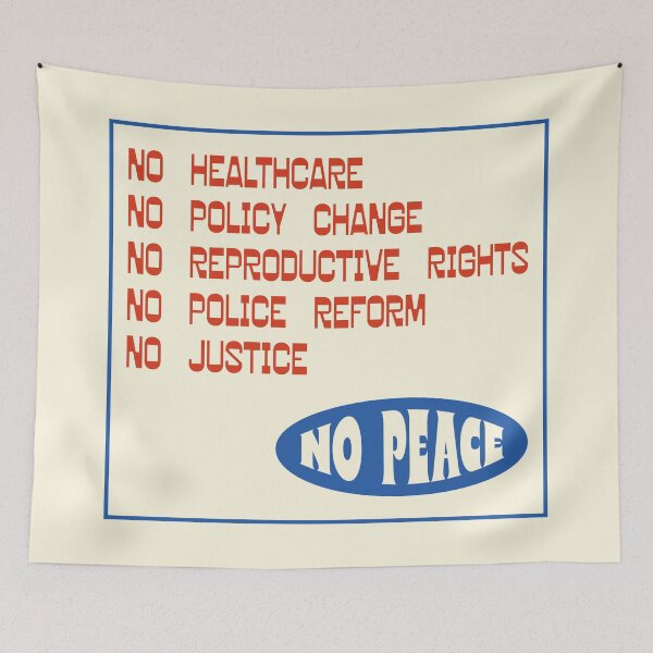 Item preview, No Justice No Peace designed and sold by Picket Club.
