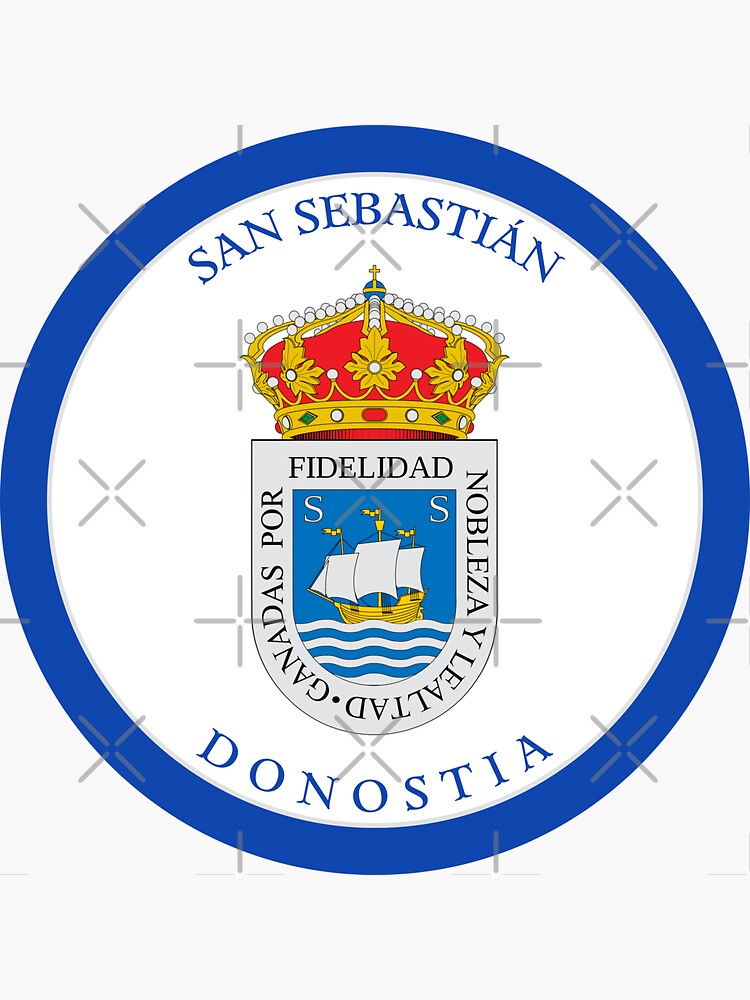 Pegatina «Ciudad de San Sebastián España» de FedSherDesign | Redbubble