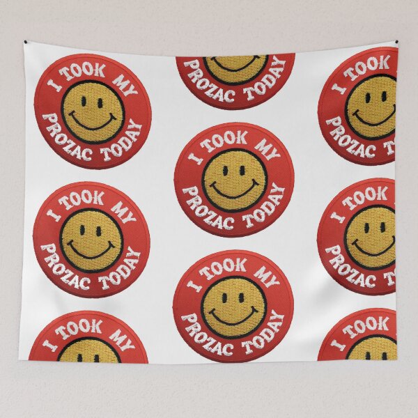 Item preview, 'I took my prozac today' - smiley', t-shirt etc... designed and sold by timothybeighton.