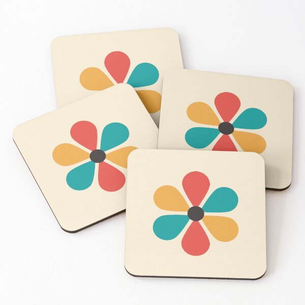 Item preview, Mid Century Vintage Retro Color Flower  designed and sold by La Chic.