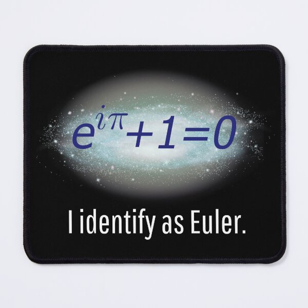 Item preview, Funny I Identify as Euler Math Equation Euler's Identity Nerdy designed and sold by Purple Fern Art.