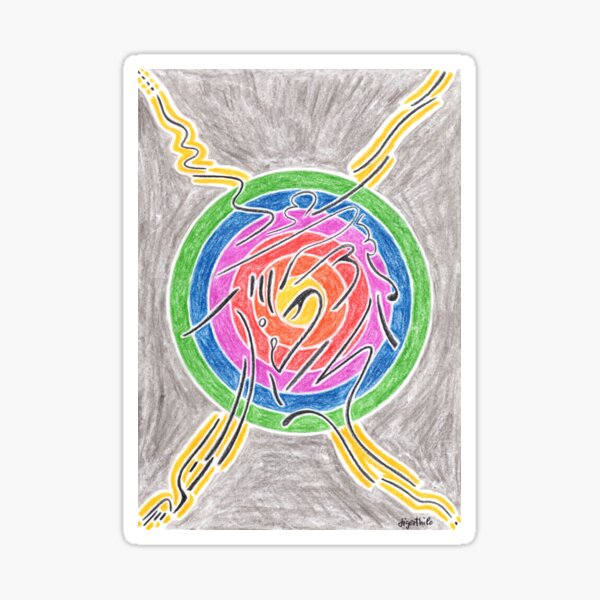 2007 - Mystic Sign Before Rainbow Sphere Sticker