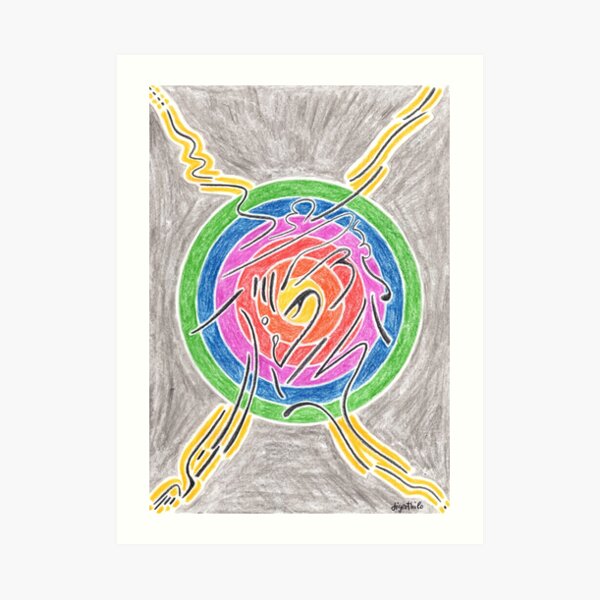 2007 - Mystic Sign Before Rainbow Sphere Kunstdruck