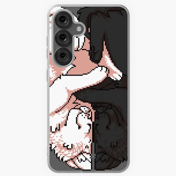 Kitten Cuddles in Pixel Samsung Galaxy Soft Case