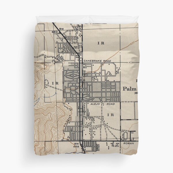 Item preview, Vintage Map of Palm Springs California (1942) designed and sold by BravuraMedia.