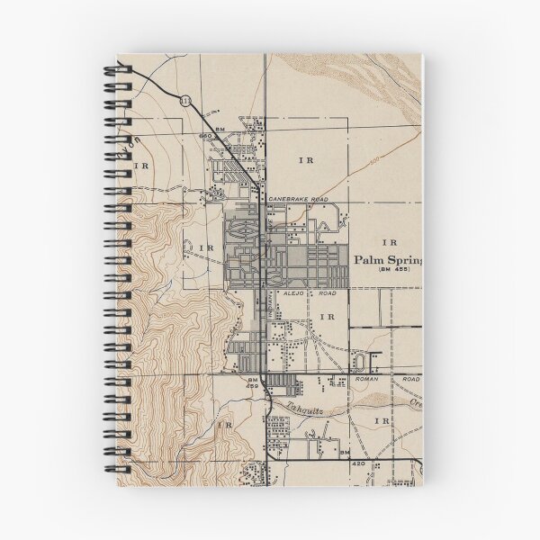 Item preview, Vintage Map of Palm Springs California (1942) designed and sold by BravuraMedia.