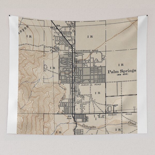 Item preview, Vintage Map of Palm Springs California (1942) designed and sold by BravuraMedia.