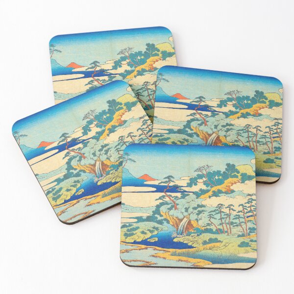 Item preview, The Sacred Spring at Jogaku - Katsushika Hokusai designed and sold by SimpleJoyStyle.
