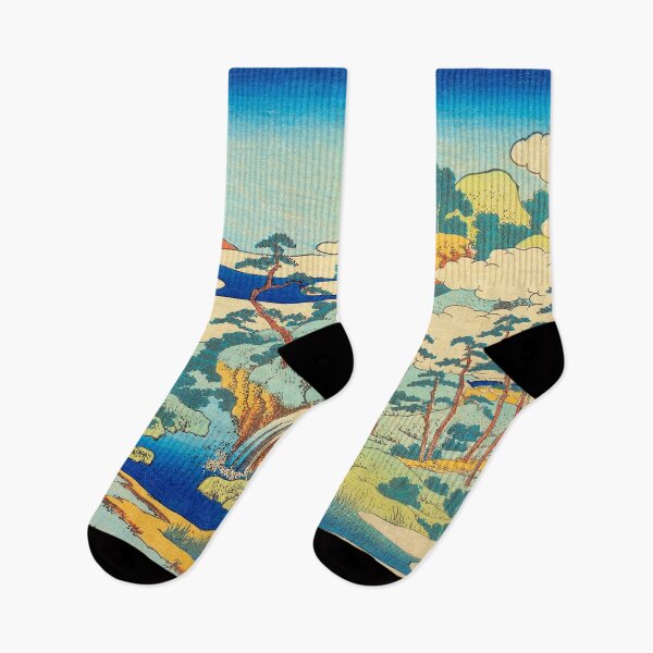 Item preview, The Sacred Spring at Jogaku - Katsushika Hokusai designed and sold by SimpleJoyStyle.