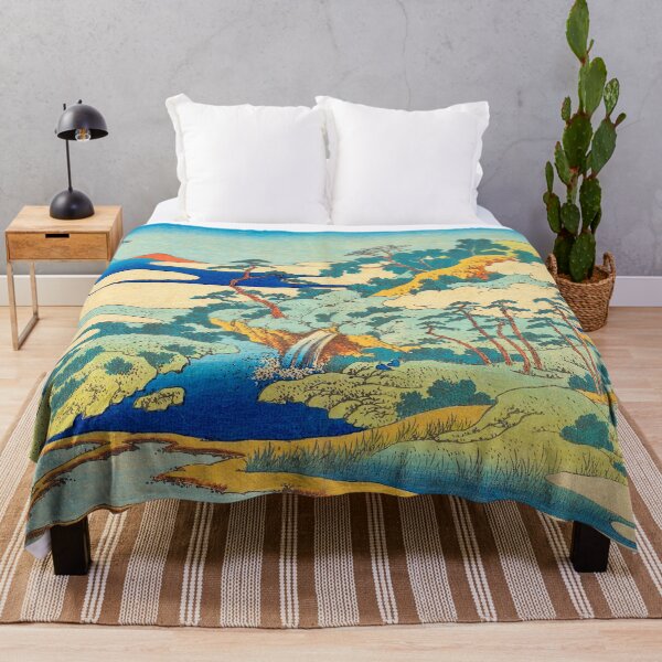 Item preview, The Sacred Spring at Jogaku - Katsushika Hokusai designed and sold by SimpleJoyStyle.