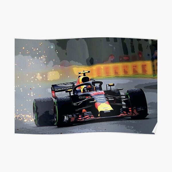 Auf Race Max Verstappen Poster