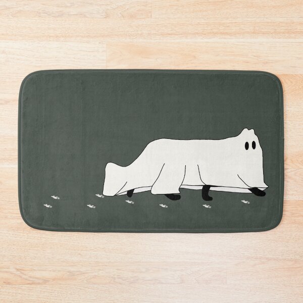 Item preview, Walking Ghost Cat Leaving Paw Prints designed and sold by shindeku.