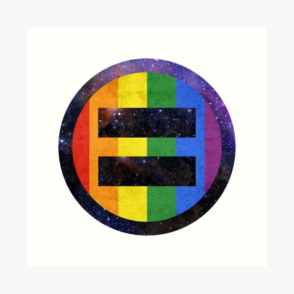 Equality Pride Universe Art Print