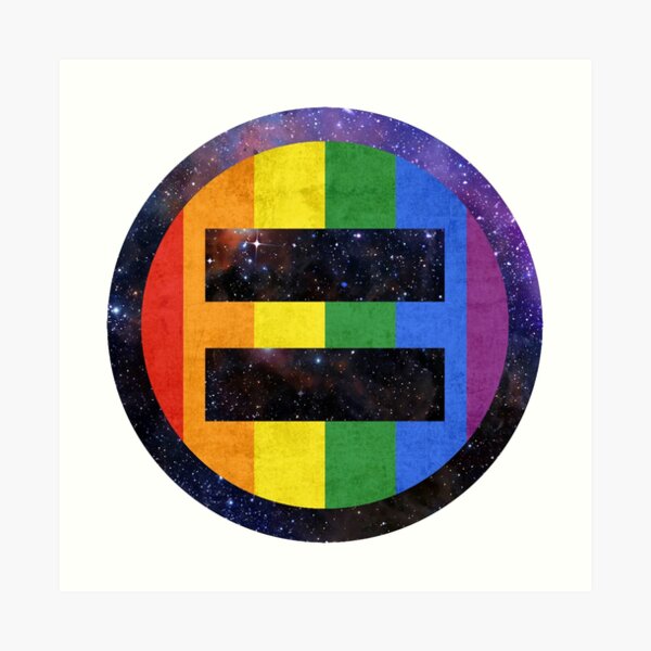 Equality Pride Universe Art Print